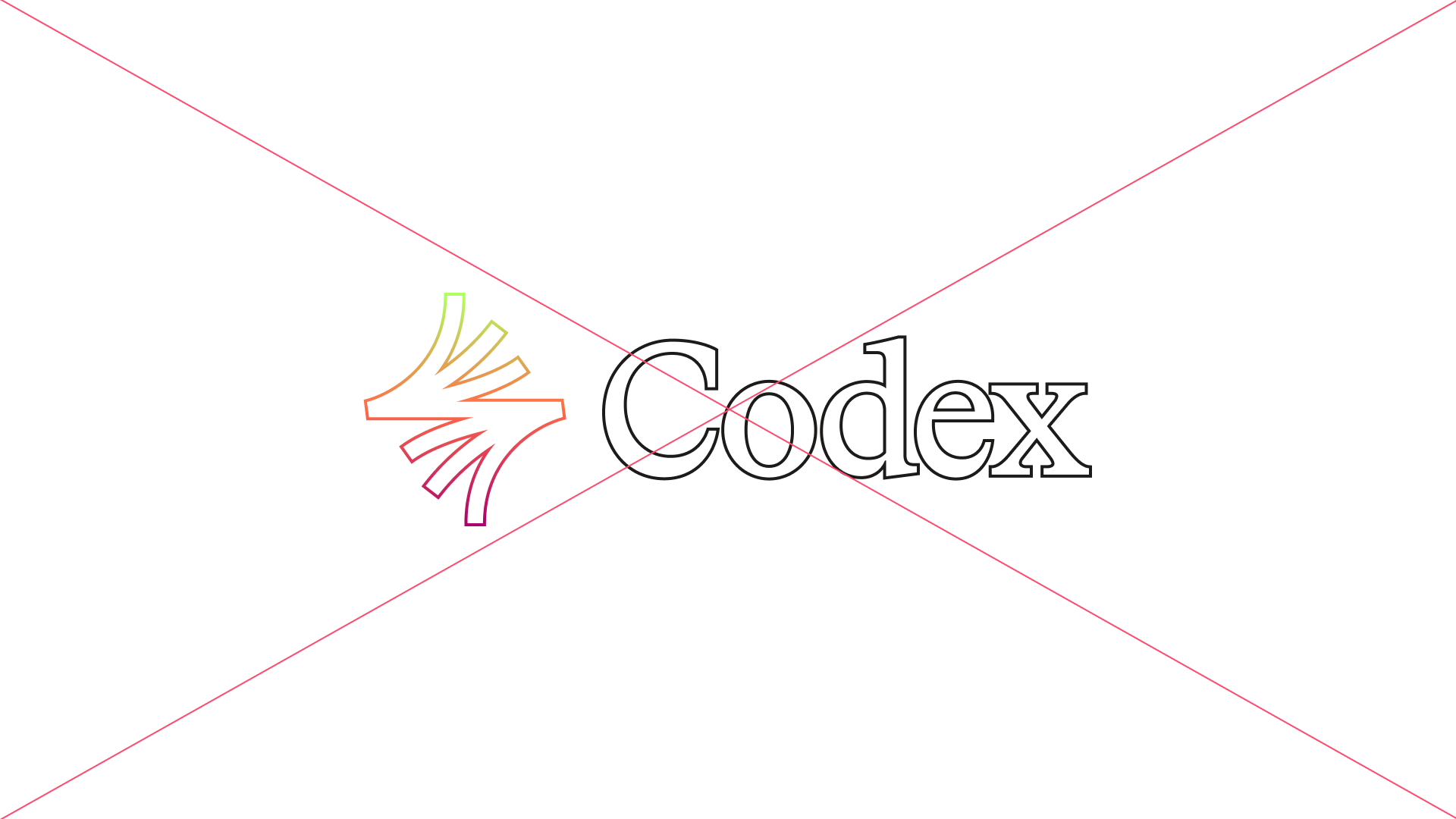 Image of brand logo incorrectly outlined
