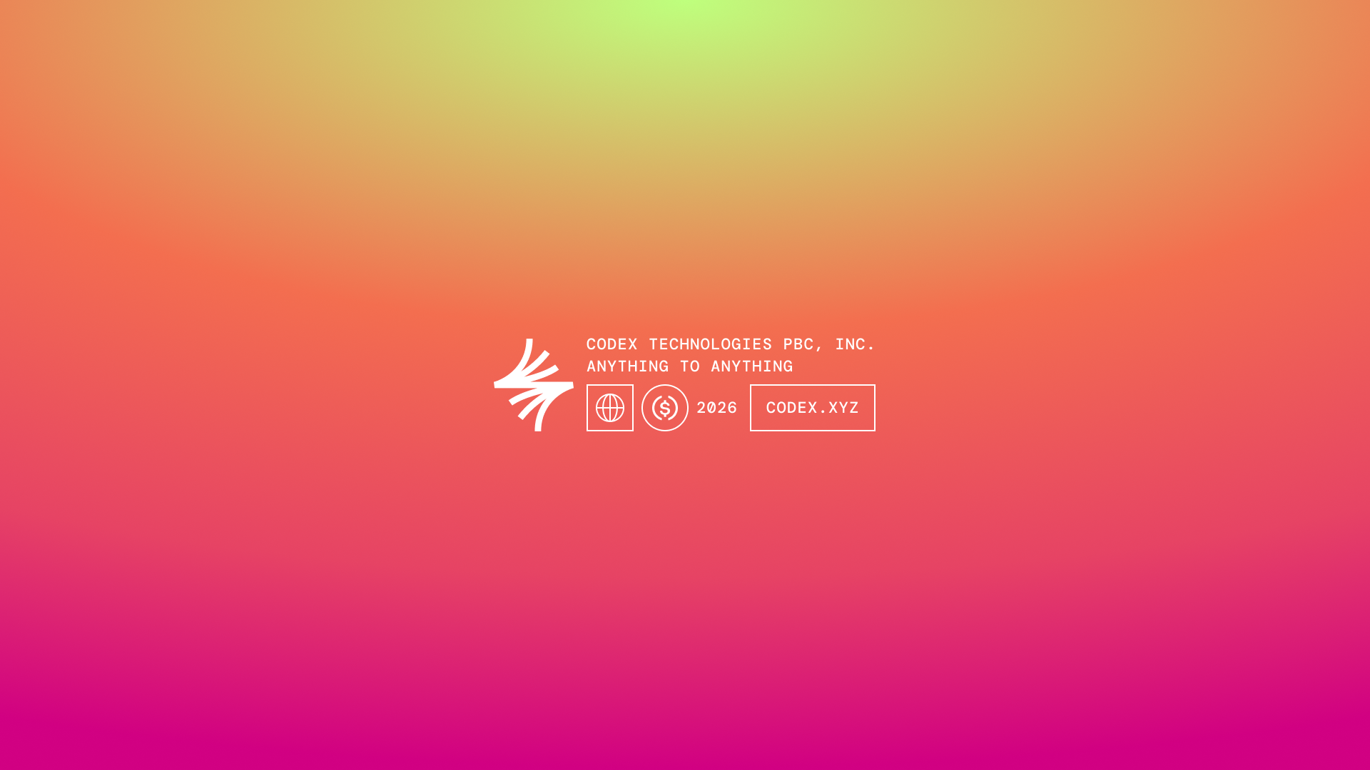 Logo on colored background